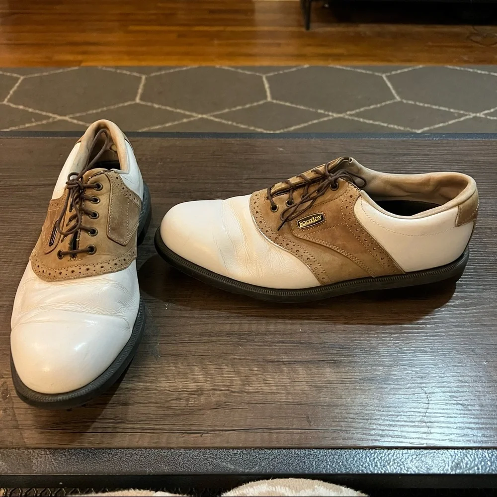 Footjoy dry joys leather golf shoe sz 9m - Picture 9 of 10